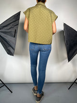 Chaqueta Verde Sin Mangas