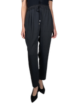 Pantalón Negro Estampado