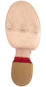 Taco Alto Gamuza Roja