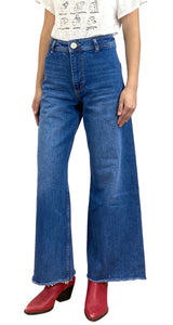 Jeans Azul Desflecado