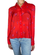 Blusa Roja Flores