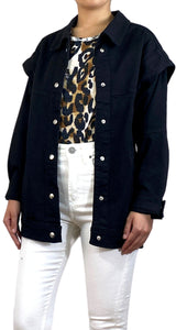 Chaqueta Denim Negra