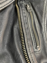 Chaqueta Cuero Negro