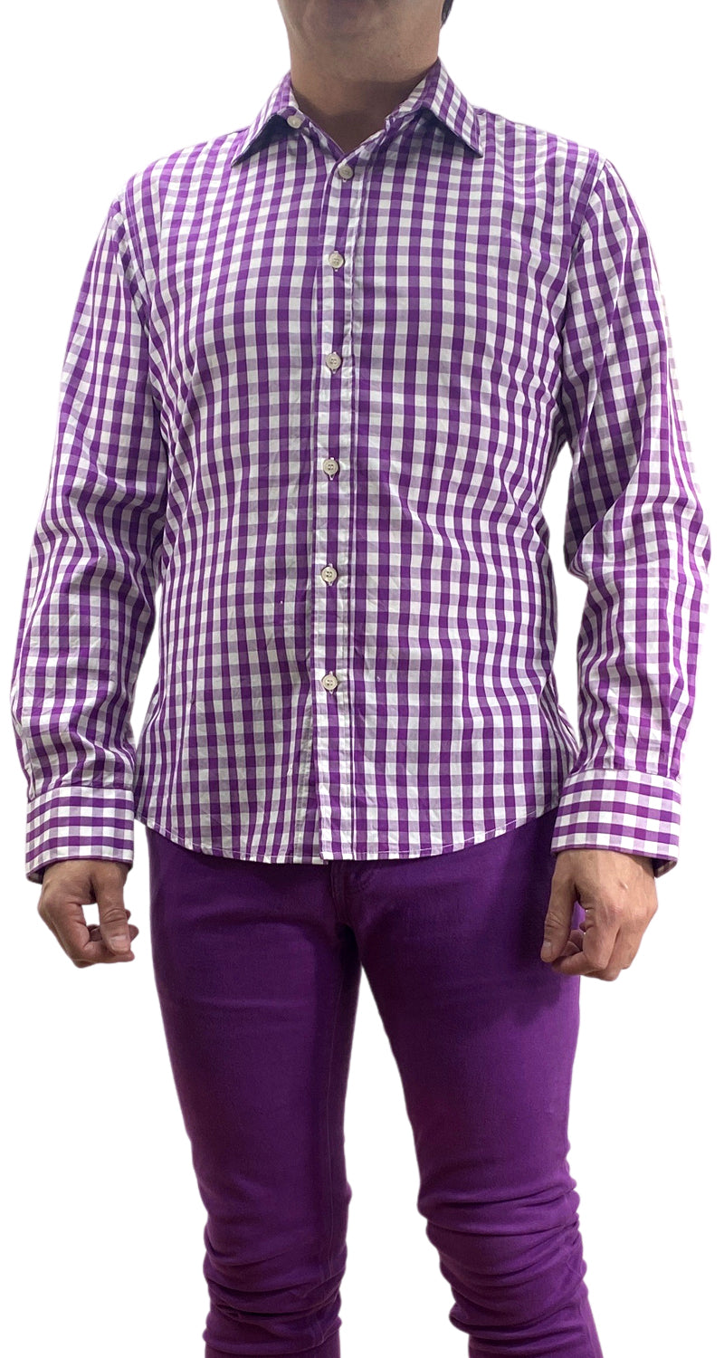 Camisa Cuadros Morados A MEDIDA – Market People