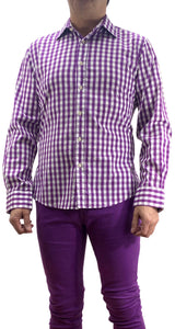 Camisa Cuadros Morados