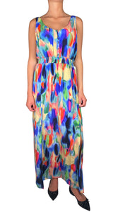 Vestido Seda Multicolor