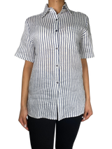 Blusa Blanca A Rayas