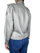 Chaqueta Verde Grisáceo Bolsillos