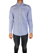 Camisa Azul Puntos