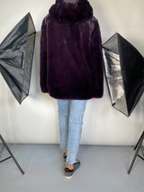 Chaqueta Peluda Morada