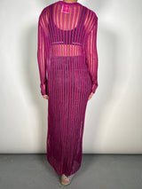 Vestido Traslucido Tejido