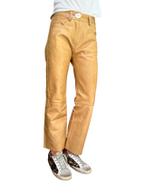 Pantalón Cuero Camel