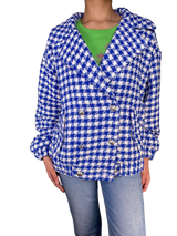 Bomber Tweed Houndstooth