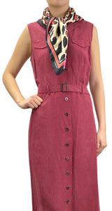 Pañuelo Animal Print Coral