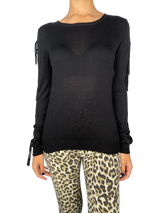 Sweater Negro Flecos