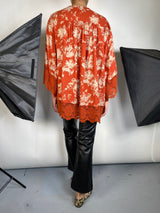 Kimono Terracota Estampado