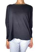 Polera Manga Larga Negra