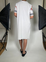 Vestido Blanco Flores