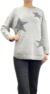 Sweater Gris Estrellas