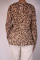 Polera Tejida Animal Print