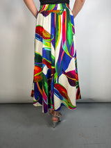 Falda Pacova Lino y Viscosa