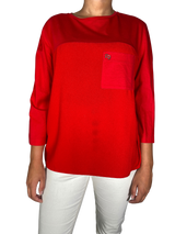 Polera Roja Manga Larga