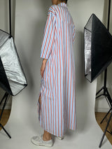 Vestido Camisero Rayas Multicolor