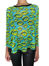 Polera Tejida Turquesa