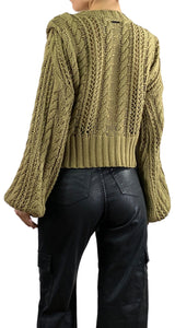 Sweater Verde Tejido