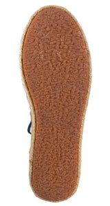 Zapatillas Yute Plataforma Azul