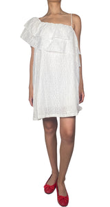 Vestido Blanco Asimétrico