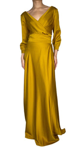 Vestido Wrap Satinado