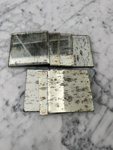 Set 7 Posavasos Plateados