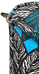 Bandolera Estampado Turquesa