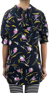 Polera Negra Estampada