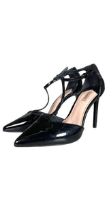 Taco Alto Charol Negro