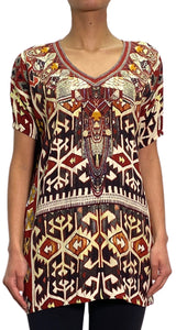 Blusa Estampada Multicolor