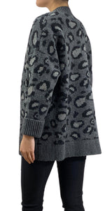 Sweater Botones Animal Print