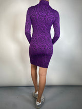 Vestido Fruncido Morado
