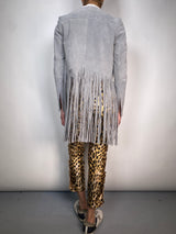 Chaqueta Cuero Flecos