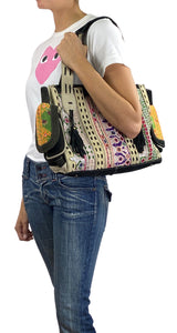 Bolso Cuero Bordado