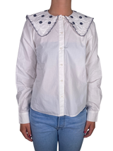 Blusa Cuello Bobo Bordado