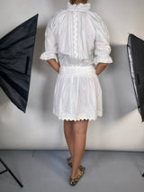 Vestido Blanco Bordado