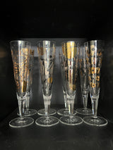 Set 8 Copas Diseño Dorado