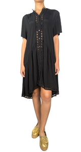 Vestido Negro Broderie