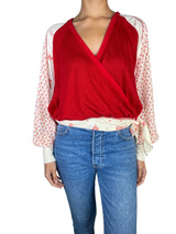 Blusa Wrap Roja