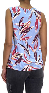 Polera Azul Estampada