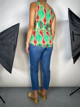 Top Cavetina Print Ikat