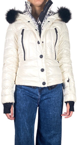 Parka Blanca Piel De Zorro