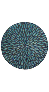 Individual Azul Mostacillas